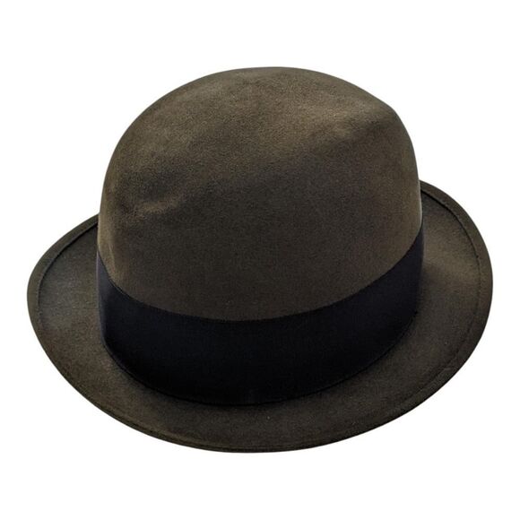 John B Stetson Co Royal Stetson Felt‎ Fedora Hat Dark Green Size 7 - Picture 2 of 6